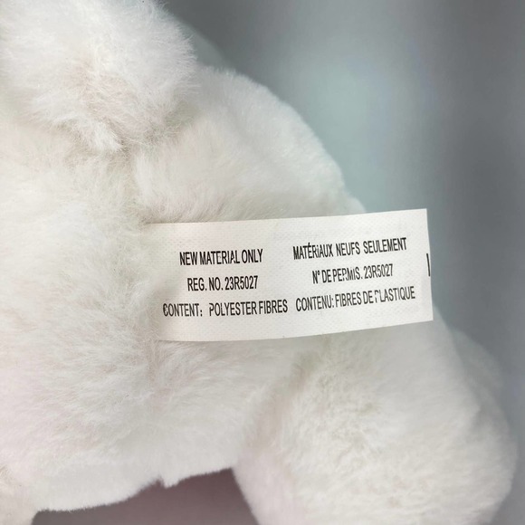 AMERICAN Greetings Valentine's Day 9" White Plush Teddy Bear Red Hugs Heart - Picture 9 of 10